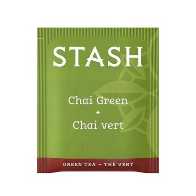 Stash Tea Green Chai 100cnt Foil Pouch Item 79520 UNOPENED CASE FAST-FREE-SHIP