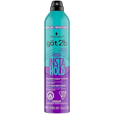Got2B High Hold Hair Spray Mega Can, 18 oz (Pack of 12)