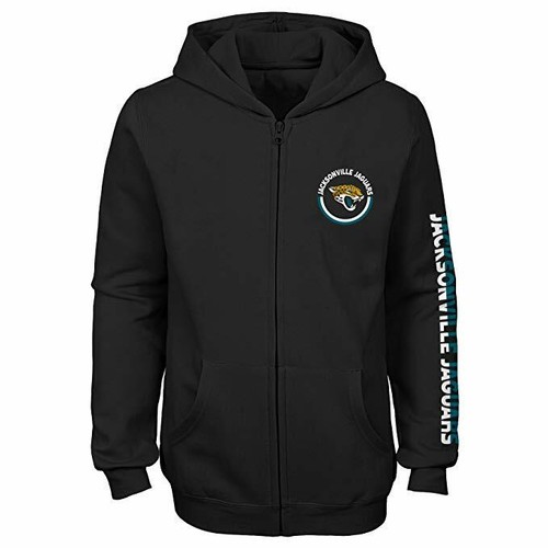 Outerstuff Молодежная флисовая толстовка NFL для девочек Jacksonville Jaguars с блестящей молнией и полной молнией