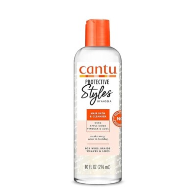 Cantu Protective Styles By Angela Hair Bath & Cleanser 10 Oz Bottle New