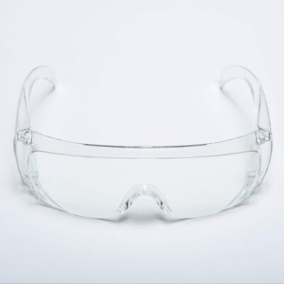 Clear Safety Goggles Glasses for Work Lab Outdoor Eye Protection (1 Pair)