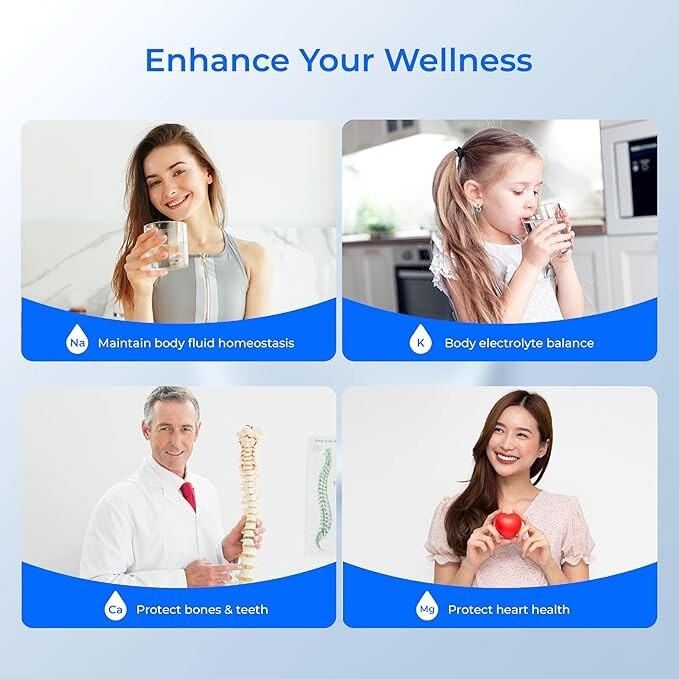 Waterdrop Remineralization Inline Water Filter, 1/4” Quick Connect Post, 2-Pack