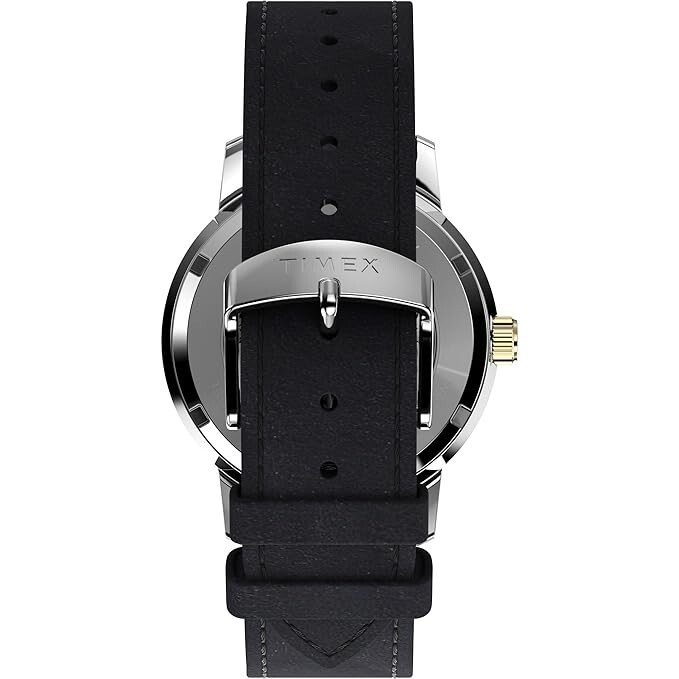 Pre-owned Timex Marlin Men Black Round Dial Analog Watch - Tw2w33900u9
