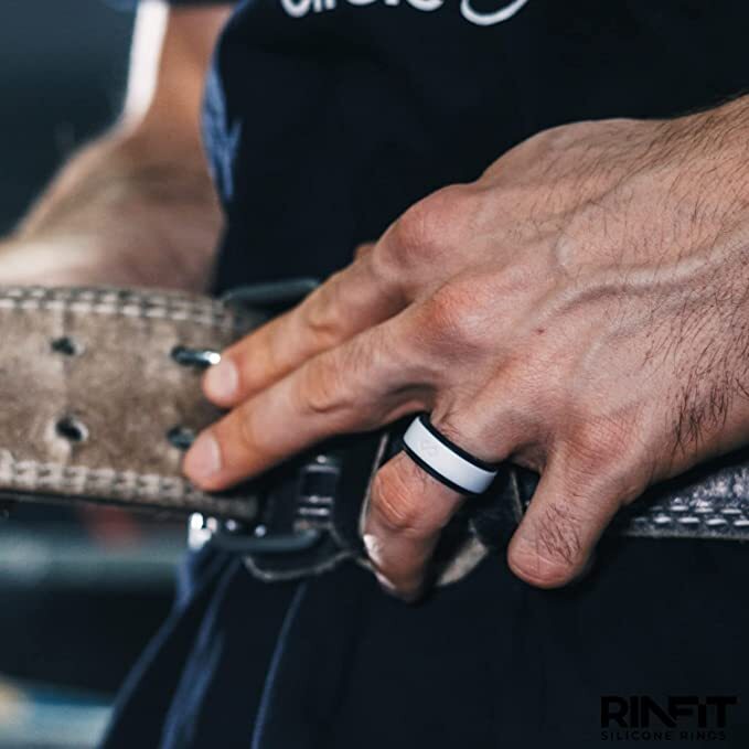 Silicone Wedding Rings| Wedding Band for Men & Women- 2 Rings pack by RINFIT