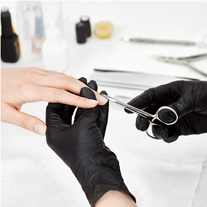 10-2000pcs  Black Vinyl Gloves -S M  L  XL