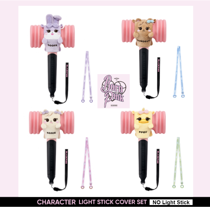 BLACKPINK Character LIGHT STICK COVER + Strap **Paid US-tariff