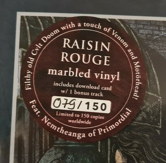  Dread Sovereign Alchemical Warfare Raisin Rouge vinyl Limited to 150 