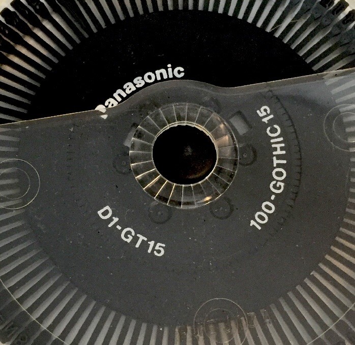 PANASONIC...100 LETTER...GOTHIC 15...D1 TYPE...GT-15...DAISY WHEEL