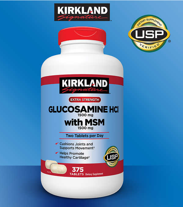 Hci 1500mg Msm Kirkland Signature Glucosamine Extra Strength