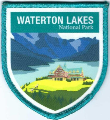 Waterton Lakes National Park Alberta Canada Souvenir Patch