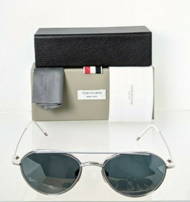 Pre-owned Dita Brand Authentic Thom Browne Sunglasses Tbs 109-b-t Silver Grey Tb109 Frame In Blue