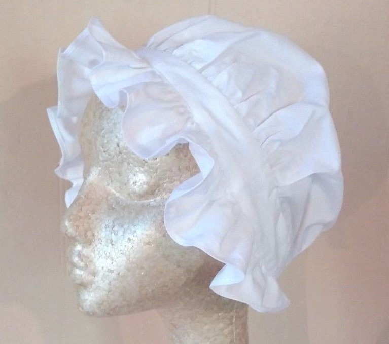Colonial Round Eared Cap 18th Century Regency Reenactor Women's Girls Hat