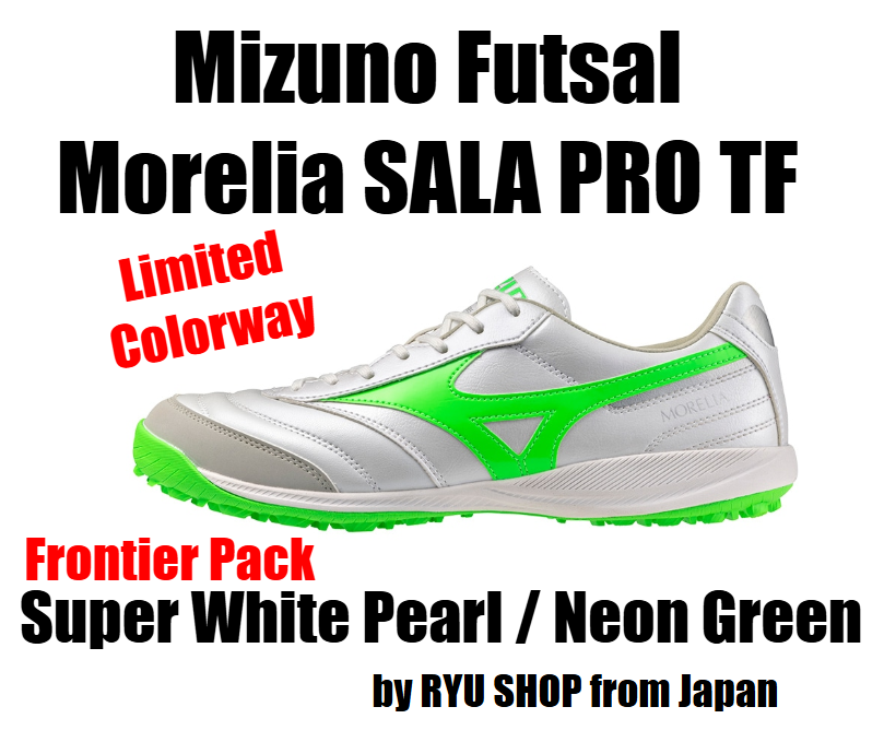 Mizuno Futsal Shoes MORELIA SALA PRO TF Q1GB251337 White / Neon