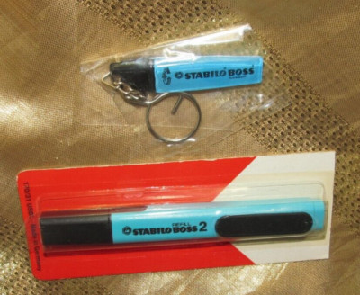 STABILO BOSS 2 - BLUE ORIGINAL MARKER- #170/31 SCHWAN-STABILO -MADE IN GERMANY