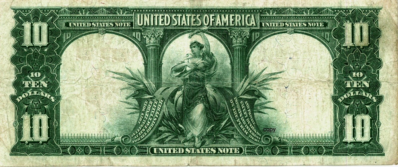 купюры 10 долларов сша