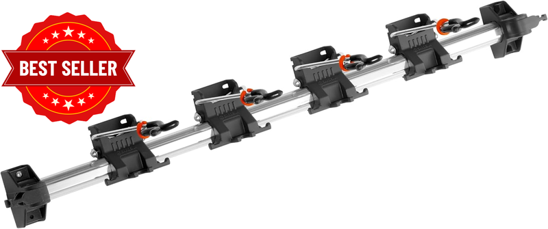 Combisystem Horizontal Tool Rack, 70X22X12 Cm, Silver/Black