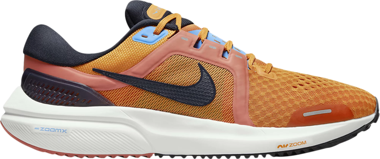 

Мужские кроссовки Nike Air Zoom Vomero 16 Light Curry Orange Blue Obsidian DX1793-700 13–14 лет, Оранжевый, Nike Air Zoom Vomero 16