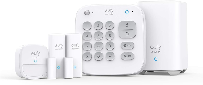 5-Piece Home Alarm Kit, Home Security System, Keypad, Motion Sensor, 2 Entry Sen
