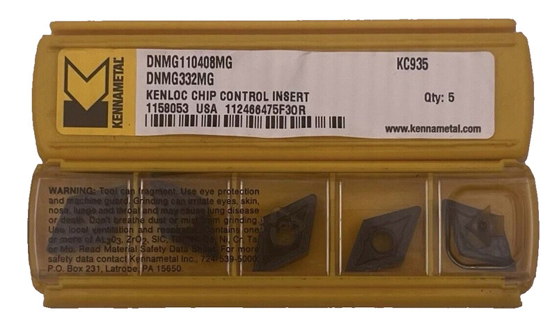 Kennametal 7 Stk. Dnmg110408mg Kc935 Wendeschneidplatten ***Neu***  R3/F3