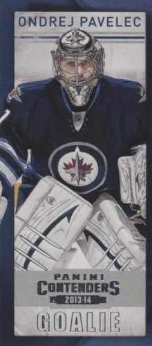 2013-14 Panini Playoff Contenders - Ondrej Pavelec #70
