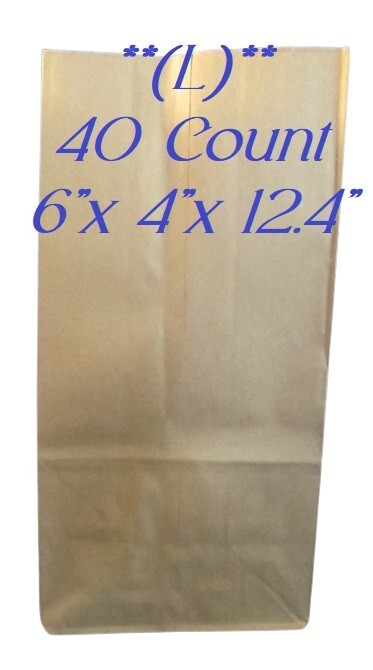 40- Gordon Disposable/Reusable Kraft Paper Lunch Bag/Sack/Tote-8# 6