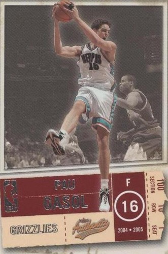2004-05 Fleer Authentix - Pau Gasol #40