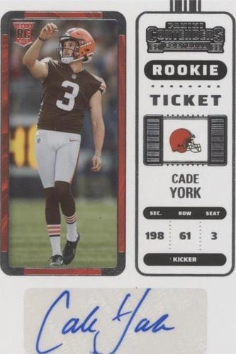 2022 Panini Contenders Cade York #211