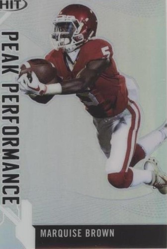 2019 Sage Hit Premier Draft Marquise Brown #PK-MB