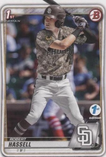 その他 2020 bowman  sapphire robert hassell 2020 BOWMAN CHROME SAPPHIRE ROBERT HASSELL BD-39 SGC 10 GM