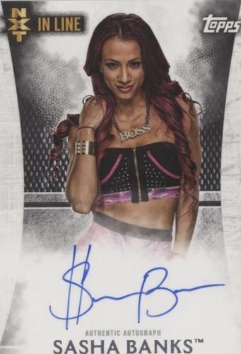 2015 Topps WWE Undisputed - Sasha Banks #NA-SB