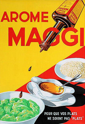 Art Ad   MAGGI Sauce Seasoning   Food Cafe Resturant Kitchen Poster Print