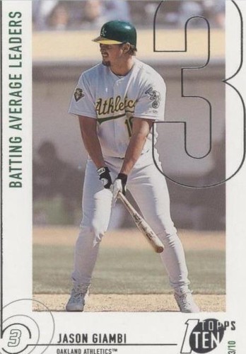 2002 Topps Ten - Jason Giambi #54