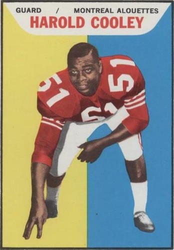 1965 Topps CFL Harold Cooley #62