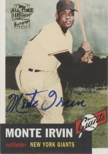 2004 Topps All-Time Fan Favorites - Monte Irvin #FFA-MI