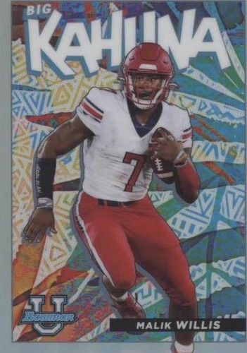 2021-22 Bowman University Malik Willis #TBK-14