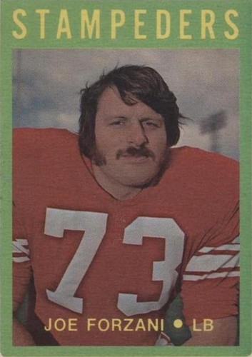 1972 O-Pee-Chee Canadian Football League Joe Forzani #61