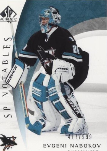 2005-06 SP Authentic - Evgeni Nabokov #126