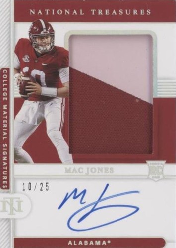 2021 Panini National Treasures Collegiate Mac Jones #52