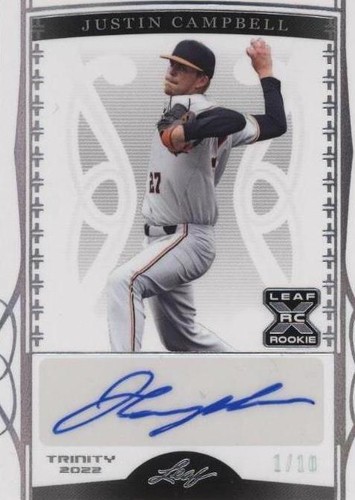 2022 Leaf Trinity - Justin Campbell #BA-JC3