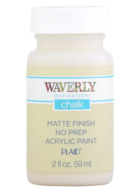 Waverly Inspirations 60738E Chalk Paint, Matte, Ivory, 2 Fl. Oz.