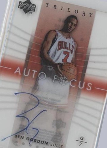 2004-05 Upper Deck Trilogy - Ben Gordon #AF-BG