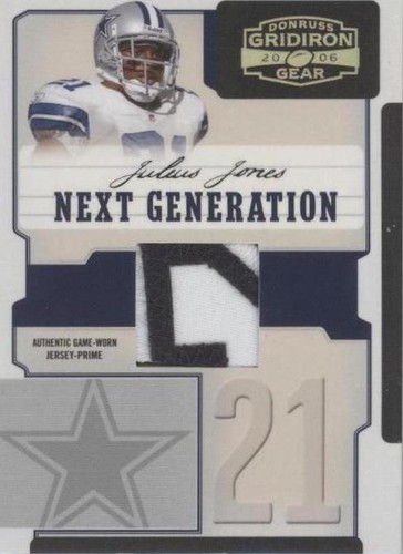2006 Donruss Gridiron Gear Julius Jones #NG-15