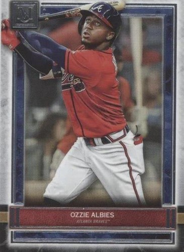 TOPPS MLBカード MUSEUM COLLECTION OZZIE ALBIES BRAVES 19/25 #MMR-OA 送料無料 中古 IT2 2021 Topps Museum Collection Primary Pieces Quad Relic Ozzie
