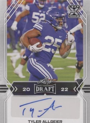 2022 Leaf Draft Tyler Allgeier #BA-TA1