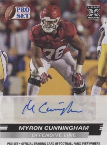 2022 Leaf Pro Set Draft Myron Cunningham #PSA-MC2