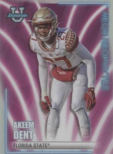 2022-23 Bowman's Best University Akeem Dent #NN-17