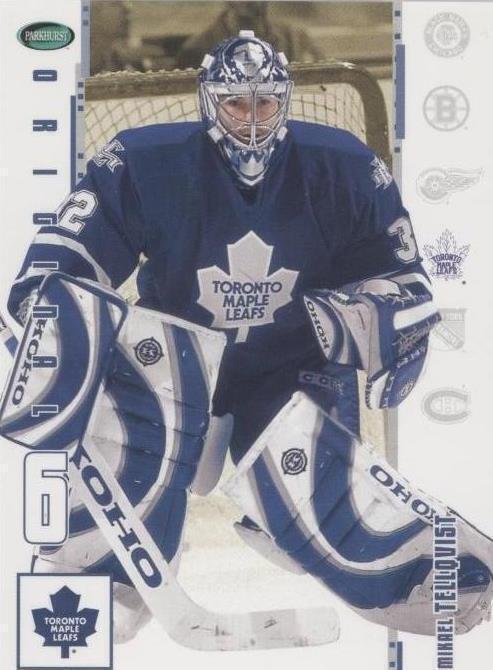 2003-04 Parkhurst Original Six Toronto Maple Leafs - Mikael Tellqvist #25