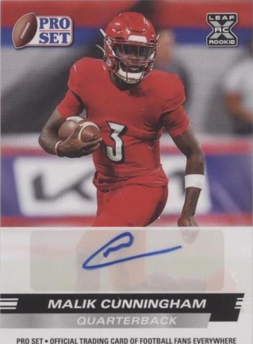 2022 Leaf Pro Set Draft Malik Cunningham #PSA-MC3