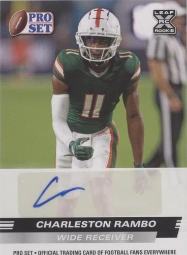 2022 Leaf Pro Set Draft Charleston Rambo #PSA-CR1
