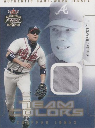 2003 Fleer Focus Jersey Edition - Chipper Jones #TC-CJ